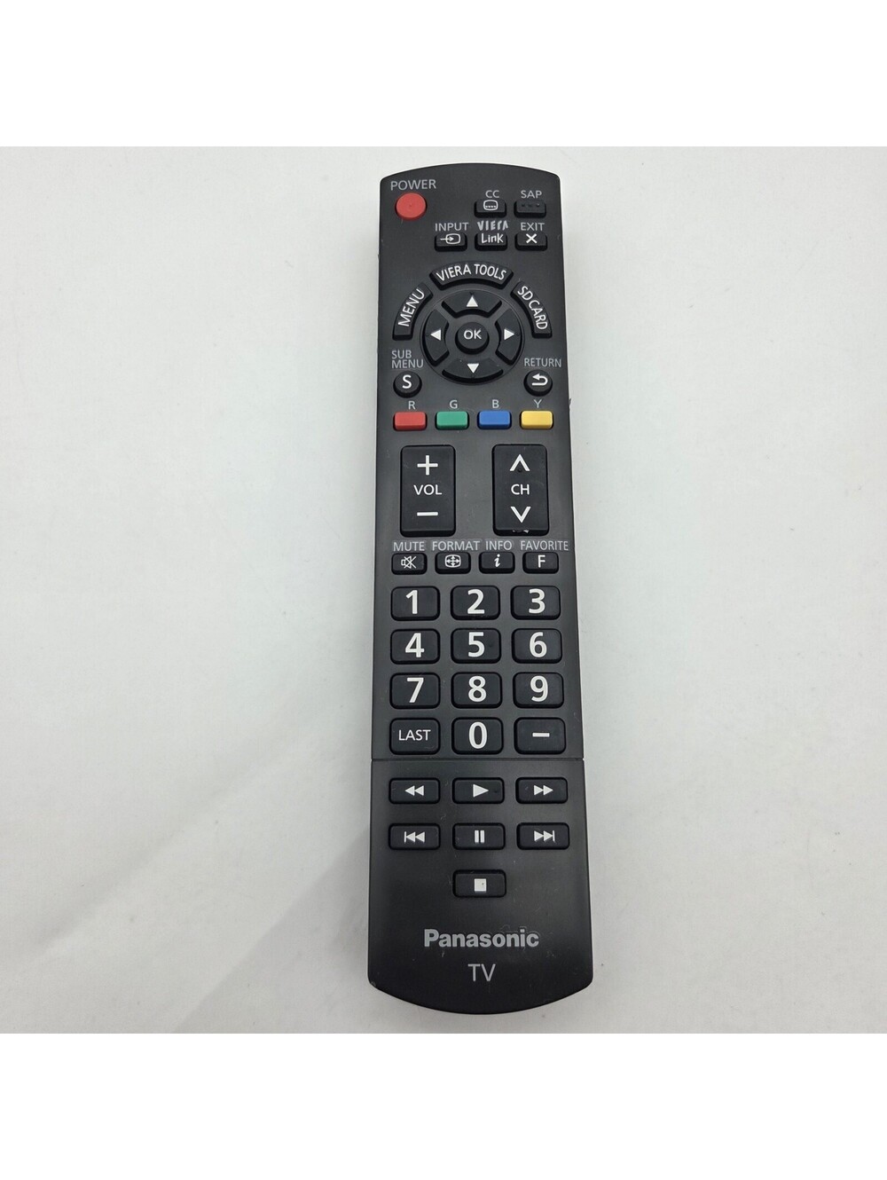 Genuine Panasonic N2QAYB000485 Remote Control For VIERA Plasma LCD TVs - Tested
